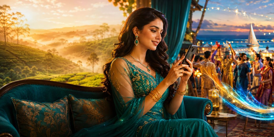 সিলেটের চা বাগানে মোবাইলে ক্যাসিনো পেমেন্ট করছেন একজন ব্যবহারকারী